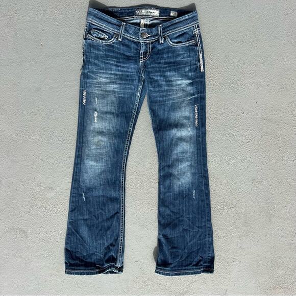 Buckle BKE Sabrina 27R Flare Jeans HEMMED to 29” - Picture 2 of 10